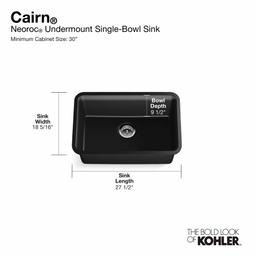 Cairn 27-1/2" Undermount Single Bowl Neoroc Granite Composite Kitchen Sink with Bottom Sink Rack - ouah906g7i0nht3qhvzs@2x.jpg
