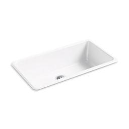Iron/Tones® Single Bowl Kitchen Sink, Top/Under Mount, 33 x 18-3/4 in, 9-5/8 in Bowl Depth, Cast Iron, White - ovtumllkybbr6bmcgrxu@2x.jpg