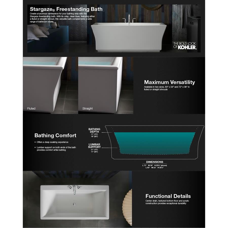 Stargaze 72" Free Standing Bath Tub with Fluted Shroud, Lumbar Support, and Center Drain - owcsbkfxag1bi6su5ocg@2x.jpg