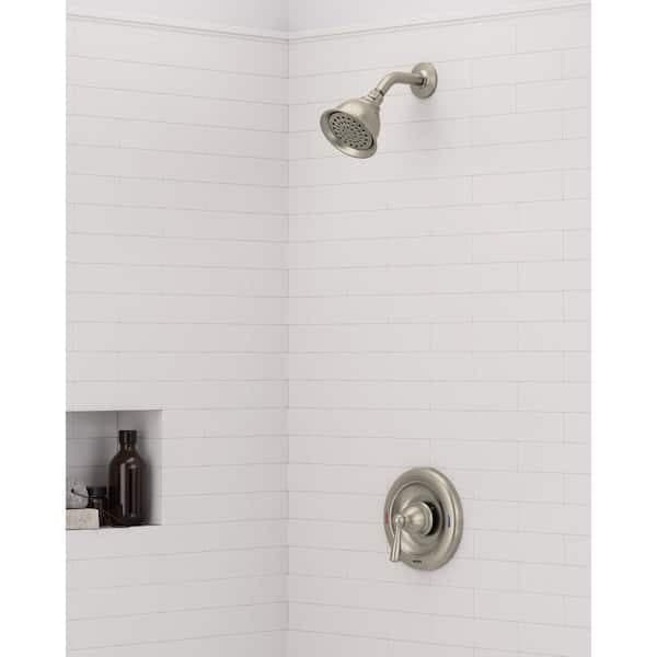 MOEN Banbury 1-Spray Single Handle Shower Faucet 1.75 GPM in Spot Resist Brushed Nickel (Valve Included) 82912srn - ox3vqgtnot3vahnyssbb@2x.jpg