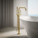 Purist Floor Mounted Tub Filler with Built-In Diverter - Includes Hand Shower - p34caxzcvlf7tqzediwg@2x.jpg