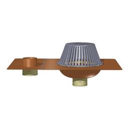 Copper Roof & Overflow Assembly, 10 in Dia, 2 in Outlet, No Hub, Poly Dome - p3p4mci2vempa1mvp8wm@2x.jpg