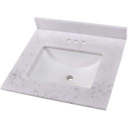 25 in. W x 22 in. D Cultured Marble White Rectangular Single Sink Vanity Top in Pulsar - p5itcurv5fapoaiyonfz@2x.jpg