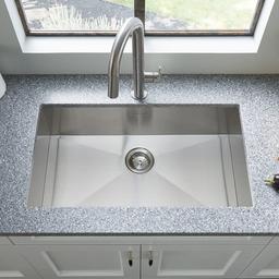 Edgewater 33" Single Basin Stainless Steel Kitchen Sink for Drop In or Undermount Installations with Single Faucet Hole - Drain Included - p8widiwxz3zz4u0dkxwy_x500.jpg