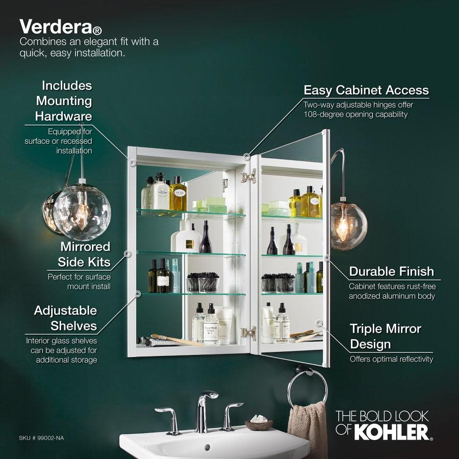 20" x 30" Single Door Reversible Hinge Frameless Mirrored Medicine Cabinet from the Verdera Collection - pcad3ndepyffudjqlkuu@2x.jpg