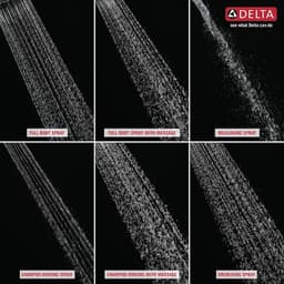 Delta 6-Spray Patterns 1.75 GPM 4.38 in. Wall Mount Fixed Shower Head in Chrome 75641 - pcp6mewtiktwqco7ooik@2x.jpg