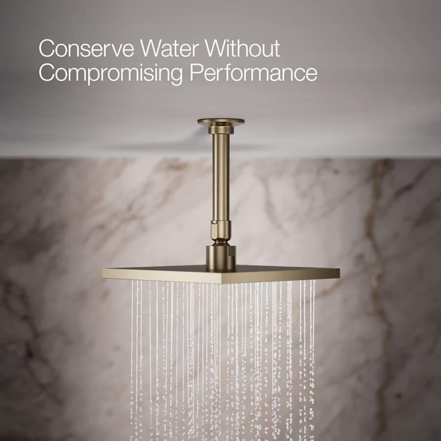 Contemporary Square 8" Single Function 2.5 GPM Rainhead with MasterClean Sprayface and Katalyst Air-Induction Technology - pdgg74prxfunr6isqn66@2x.jpg
