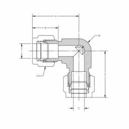 CBC-Lok® DELU 90 deg Double Ferrule Union Elbow, 1/2 in, Tube, Brass - pezvvtiutyrcilsyoup6@2x.jpg