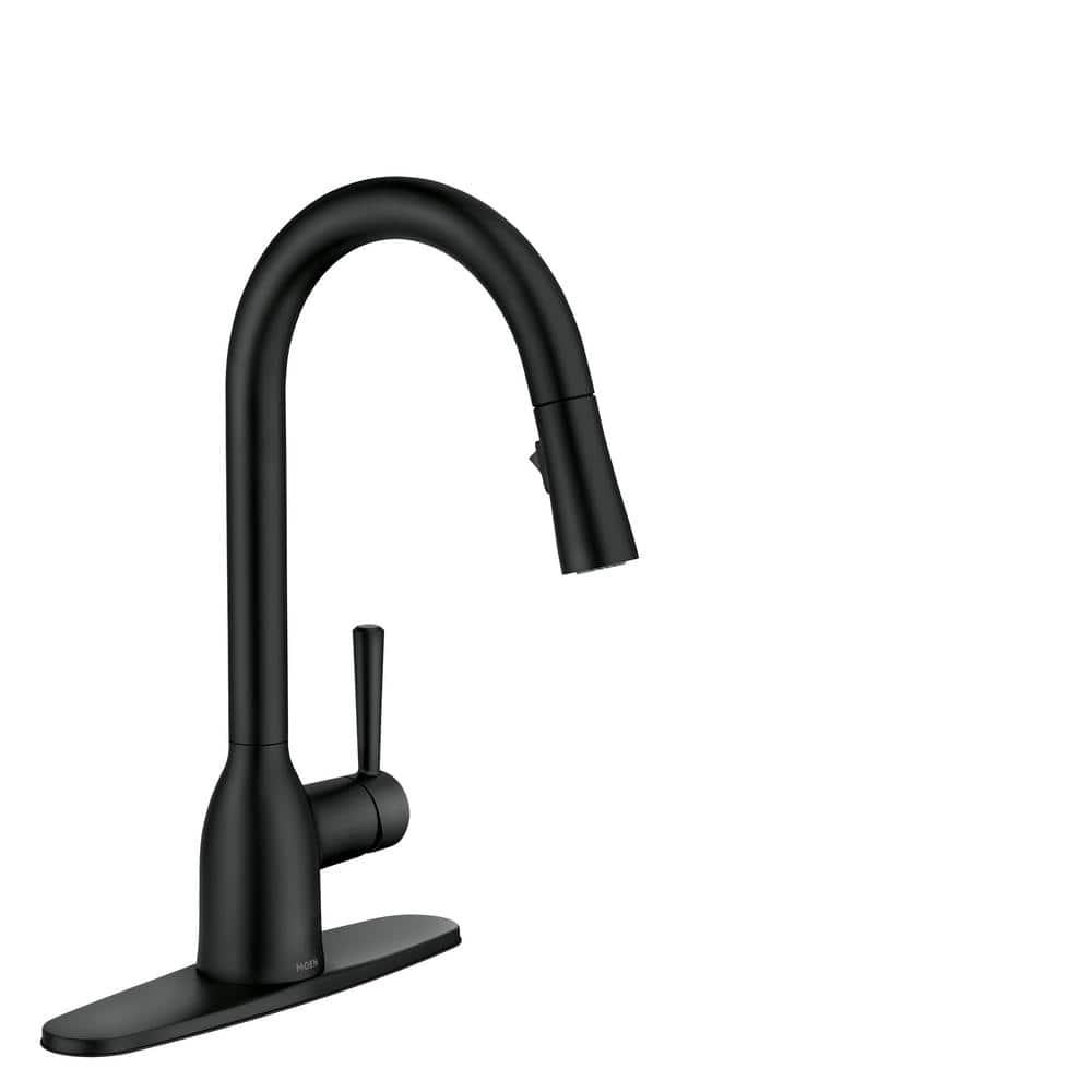 Adler Single-Handle Pull-Down Sprayer Kitchen Faucet with Reflex and Power Clean in Matte Black - pfxtg7fxrvgoiqaciuio@2x.jpg