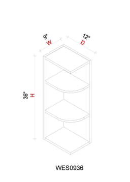 Wall End Shelf - 9"W x 36"H x 12"D - pghwmpwdjerpr6igz0hn@2x.jpg