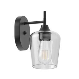 Pavlen 5.5 in. 1-Lights Black Sconce with Clear Glass Shade - pgmvxakbuijq2o33rulh@2x.jpg