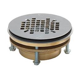 JackRabbit™ Shower Pan Drain, 2 in, No Caulk, 4-1/4 in, Grid, Brass Drain, Stainless Steel - pgxk4ihdbhehdd6g16t8@2x.jpg