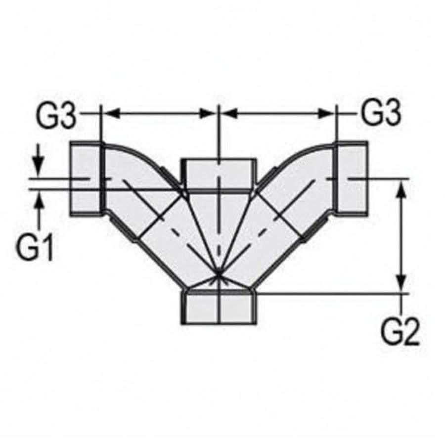 Double Combination Wye and 45 deg Elbow, 4 x 3 in, Hub, DWV, PVC - pifcaeltfh9ebausg7bs@2x.jpg