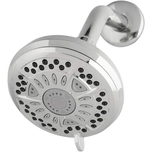 Delta 6-Spray Patterns 1.75 GPM 4.38 in. Wall Mount Fixed Shower Head in Chrome 75641 - pjnermjia486msmplof7@2x.jpg
