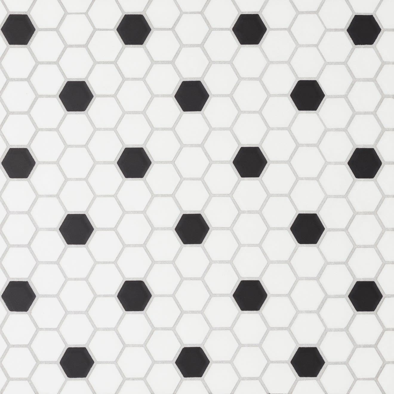 Le Cafe 1" x 1" Matte Porcelain Mosaic Tile - Deco Design 3