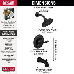 Woodhurst® Pressure Balanced Tub & Shower Trim, ADA, Matte Black - pkmwju3chwaijalonsso@2x.jpg