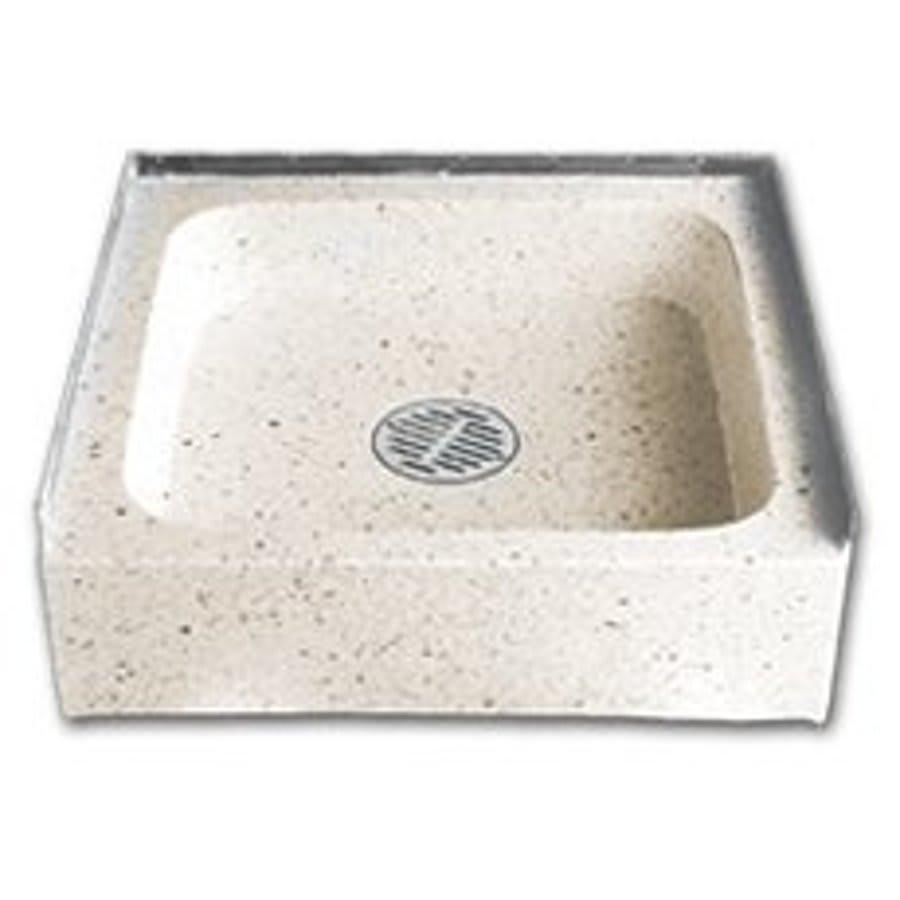 Terrazzo Mop Sink, 1 Basin, Floor Mount, Precast Terrazzo, White - plipqnyilxbtw83amax8@2x.jpg
