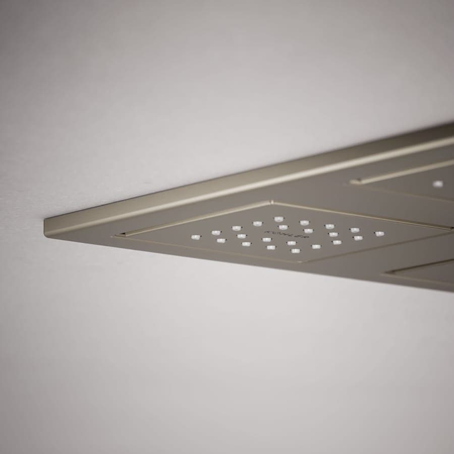 WaterTile Rain 9-7/8" Square 2.4 GPM Overhead Showering Panel with Four 22-Nozzle Fully Adjustable Sprayheads Featuring MasterClean Sprayfaces - pmc7txawdzxw3wqovljw@2x.jpg