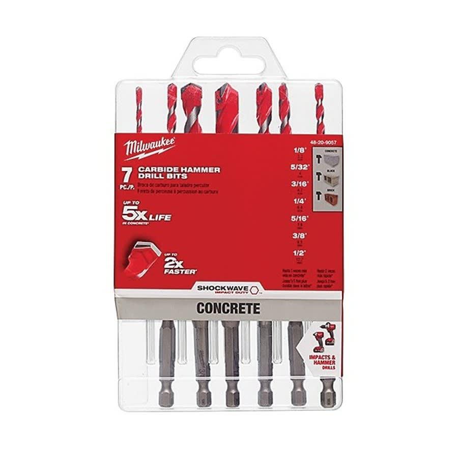 SHOCKWAVE™ Masonry Single Ended Drill Bit Set, 5/32 in, Min Drill Bit, 3/8 in, Max Drill Bit, 7 Pieces, For Hammer Drill Drivers, Carbide - pme3p2mcvuewnw6a8n1k@2x.jpg