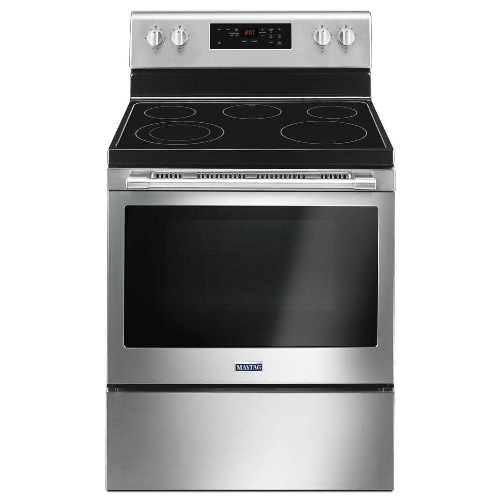 5.3 cu. ft. 5 Burner Element Electric Range with Shatter-Resistant Cooktop in Fingerprint Resistant Stainless Steel - pnxqkvnnpgmlz33ddiel@2x.jpg