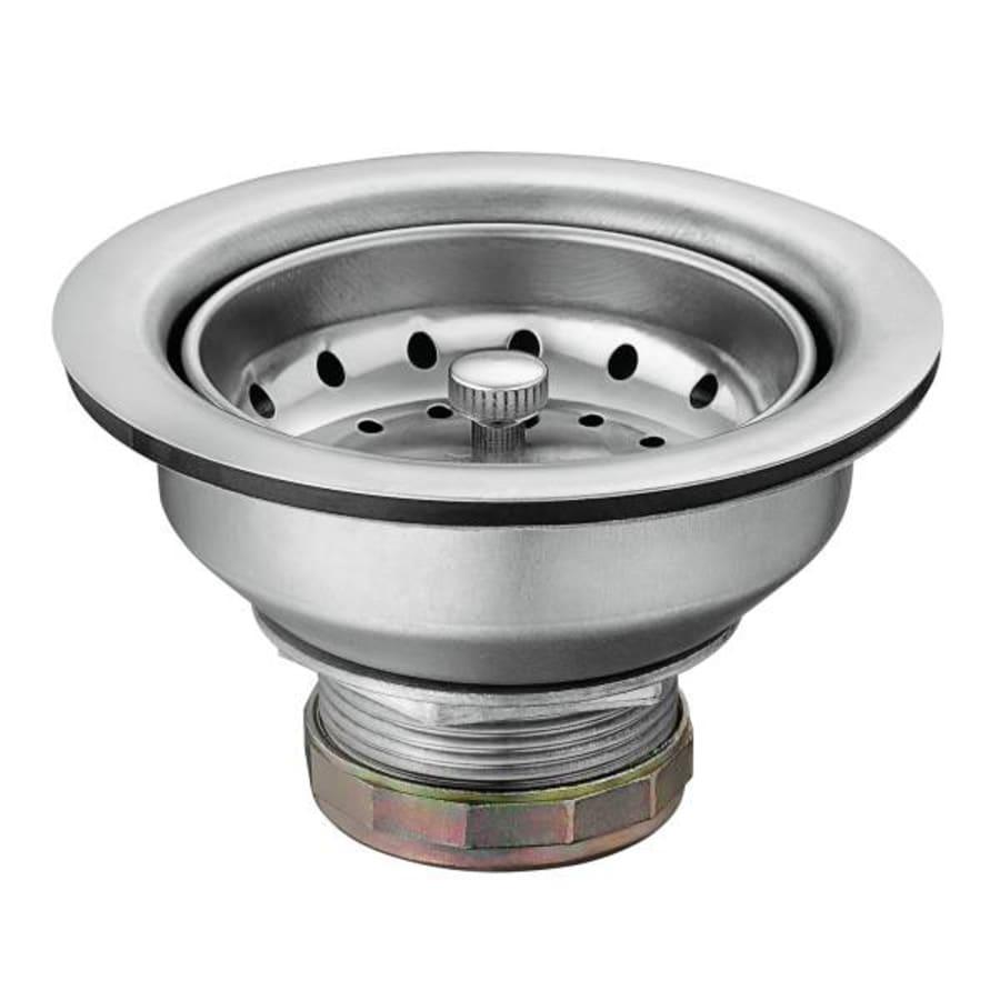 Stainless Steel 3-1/2" Basket Strainer with Drain Assembly - podllgok2lwddkodvrwh@2x.jpg
