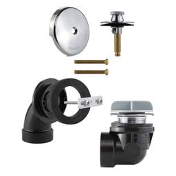 Bath Drain Half Kit, Lift & Turn, ABS, Polished Chrome - pph7j8z4z1gvrjt6ka8n@2x.jpg