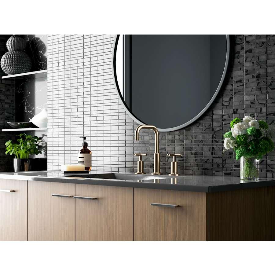 Purist 1.2 GPM Widespread Bathroom Faucet with Pop-Up Drain Assembly