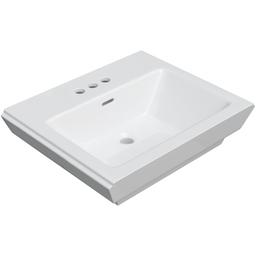 22-7/8" Rectangular Vitreous China Pedestal Bathroom Sink with Overflow and 3 Faucet Holes at 4" Centers - Sink Only - proflo-pf1184wh-3571894@2x.jpg
