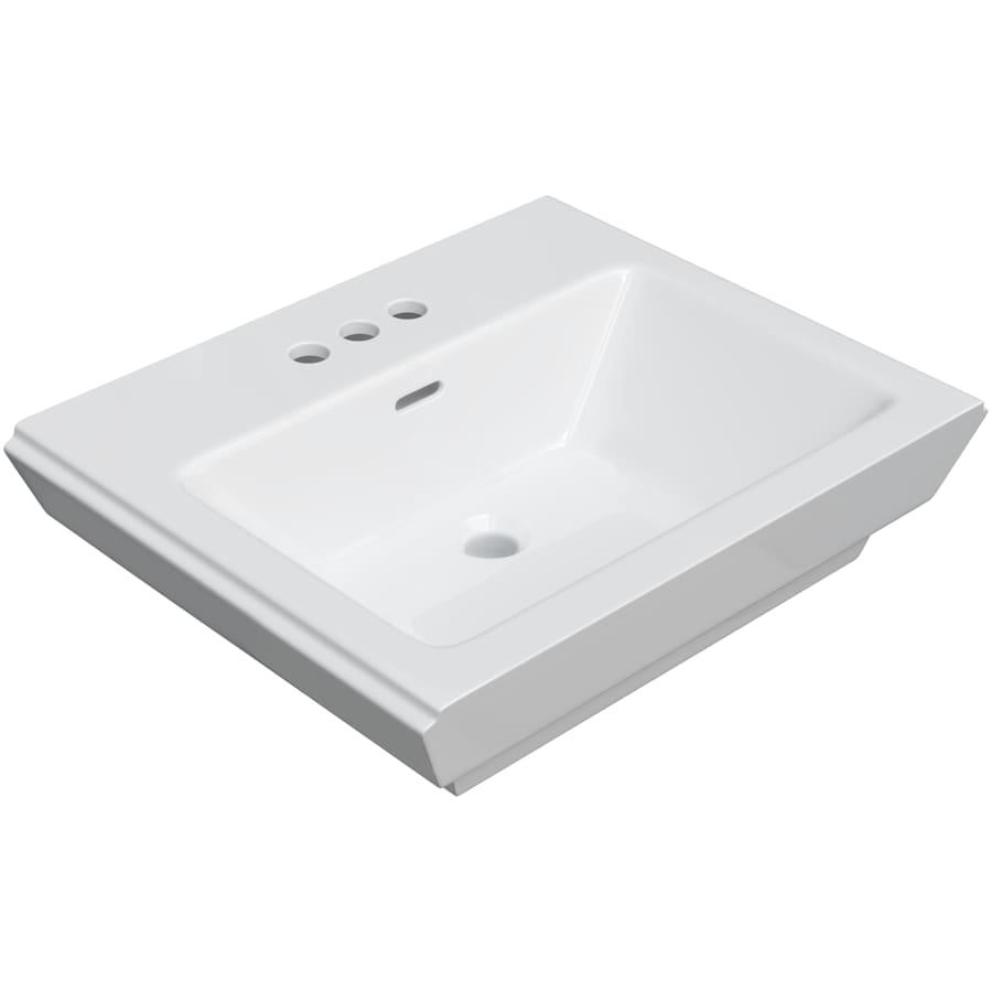 22-7/8" Rectangular Vitreous China Pedestal Bathroom Sink with Overflow and 3 Faucet Holes at 4" Centers - Sink Only - proflo-pf1184wh-3571894@2x.jpg