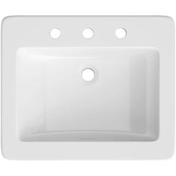 Hoffman 21" Rectangular Vitreous China Drop In Bathroom Sink with Overflow and 3 Faucet Holes at 8" Centers - proflo-pf21188wh-3571894@2x.jpg