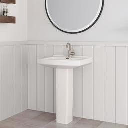 Otter Creek 24" Rectangular Vitreous China Pedestal Bathroom Sink with Overflow and 1 Faucet Hole - proflo-pf7001-alternate-image-69@2x.jpg