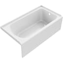 Hillsboro 60" Three Wall Alcove Acrylic Soaking Tub with Right Drain - proflo-pfs6036rsknwh-3577234@2x.jpg
