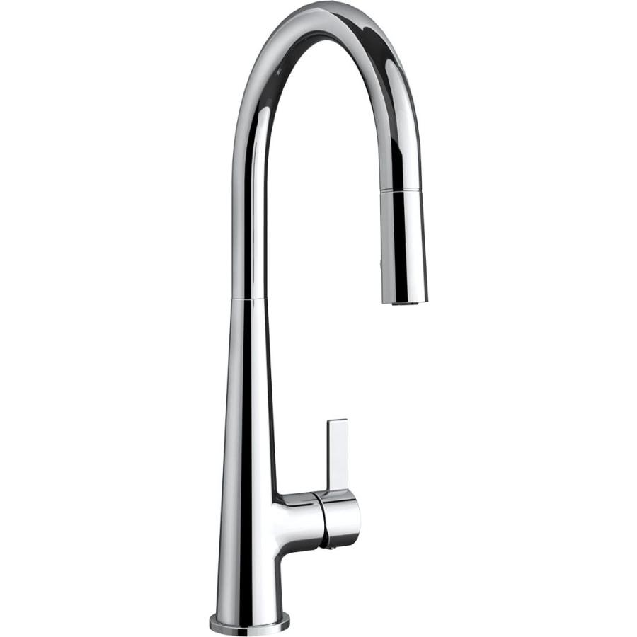 Cowan 1.8 GPM Single Hole Pull Down Kitchen Faucet - Includes Escutcheon - proflo-pfxc4512cp-5274469@2x.jpg