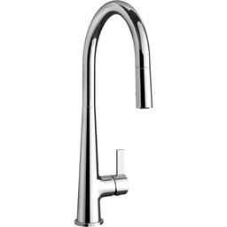 Cowan 1.8 GPM Single Hole Pull Down Kitchen Faucet - Includes Escutcheon - proflo-pfxc4512cp-5274469@2x.jpg