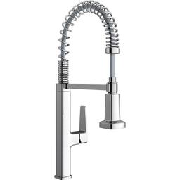 Scovin 1.8 GPM Single Hole Pre-Rinse Pull Down Kitchen Faucet - Includes Escutcheon - proflo-pfxc5512cp-5274469@2x.jpg