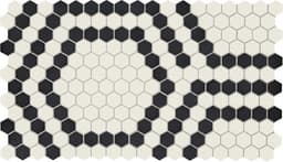 Unglazed Mosaics Ice White/Black Hex Hexagon 1X1 Matte - prxqsm0dxiamfhpey42g@2x.jpg