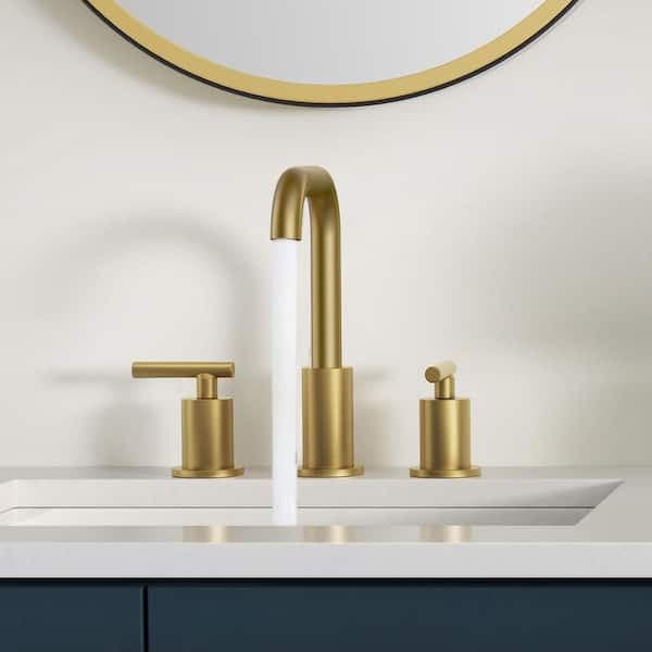 androme 8 in. Widespread 2-Handle Bathroom Sink Faucet with 360° Swivel Spout, Pop Up Drain in Gold H0301G - ptk9ulcjoovpxashbfhh@2x.jpg