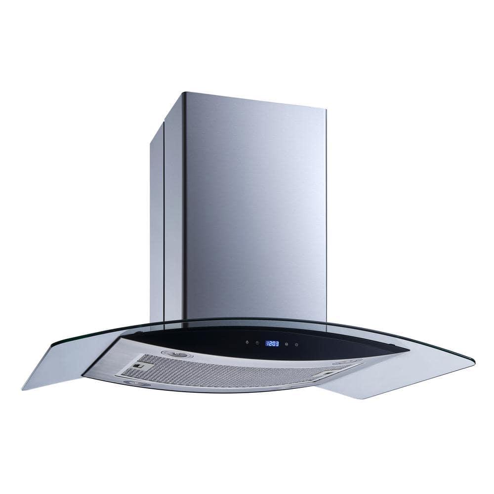 36 in. 475 CFM Convertible Kitchen Island Mount Range Hood in Stainless Steel with Tempered Glass and Touch Control - ptlc3wivfy8ygvorvxpe@2x.jpg
