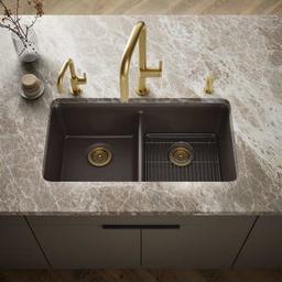 Cairn 33-1/2" Undermount Double Equal Bowl Neoroc Granite Composite Kitchen Sink with Right Sink Rack Included - puewdedt2m0ebx4aq8j0@2x.jpg