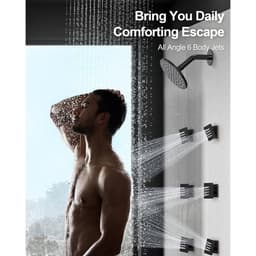 GRANDJOY ZenithRain Thermostatic Dual Showers 8-spray 12 in. Shower System with Hand Shower in Matte Black Valve Included SGF10GJ-17-BL12 - pvf1zzq66dg7xkaxquhp@2x.jpg