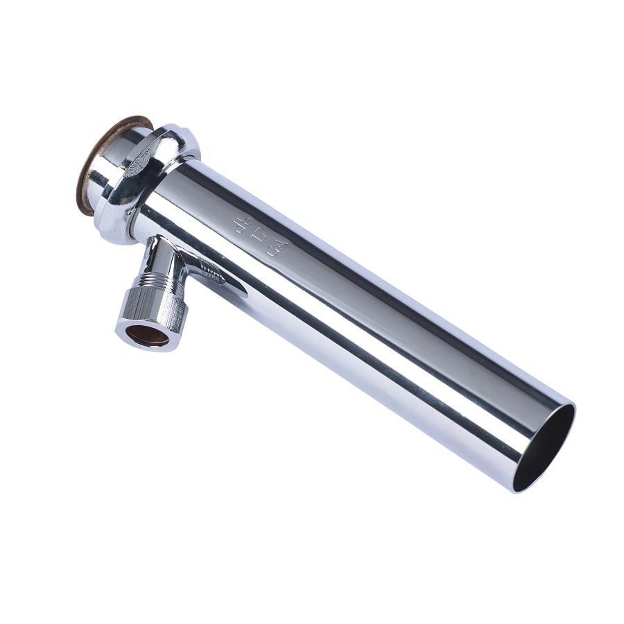 Tubular Tailpiece, 1-1/2 in, Tube x Direct Connect, 17 ga, Polished Chrome - pvhty8fb4ubkoqahtwnz@2x.jpg