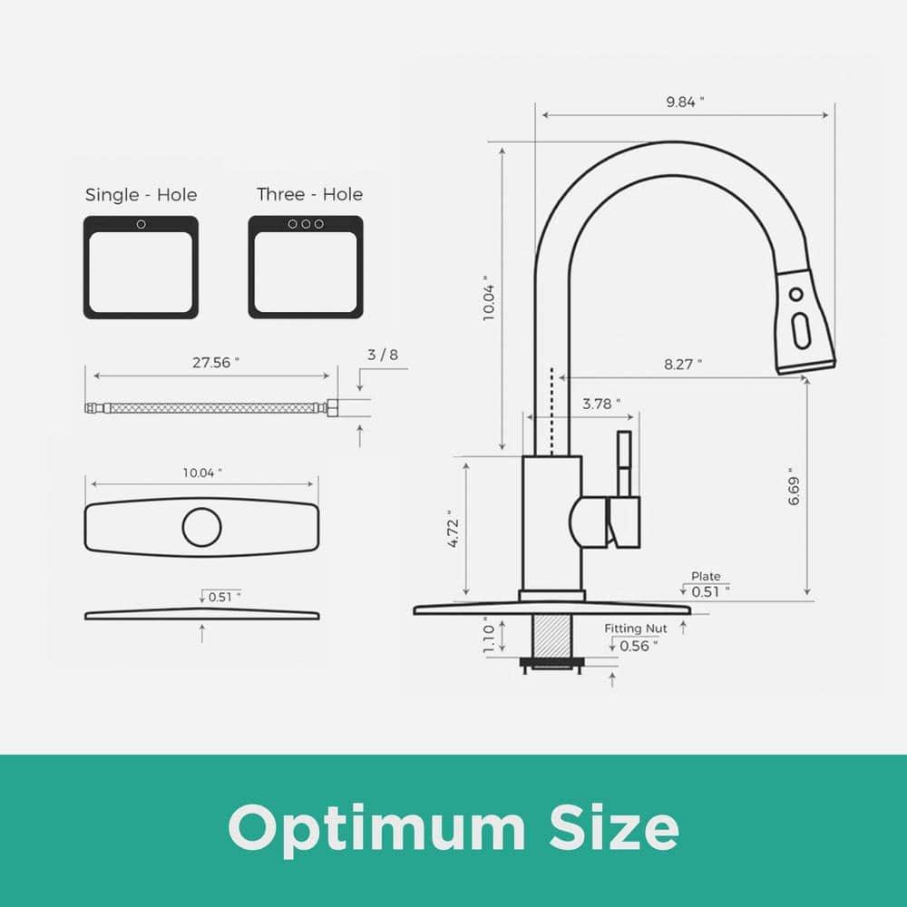 Single-Handle Pull Down Sprayer Kitchen Faucet with Deck Plate in Brushed Nickel - pwdb7ns2gsyorhllnktt@2x.jpg