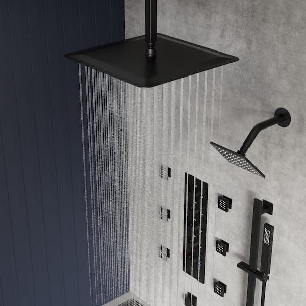 YAWWALK Thermostatic Valve 15-Spray 16 and 6 in. Ceiling Mount Dual Shower Head and Handheld Shower in Matte Black SRSFS-1031-BK16 - pxexa7ramq2cln5yihol@2x.jpg