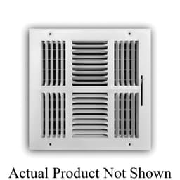 4-Way Down Face Supply Register, 8 x 8 in, 1/2 in Spacing, Multi Shutter Damper, Steel, White - pyfvfjvdnvdttfu6aalx@2x.jpg