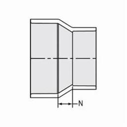 Reducer Coupling, 6 x 3 in, Hub, DWV, PVC - pysxvvainywca9rsxzda@2x.jpg