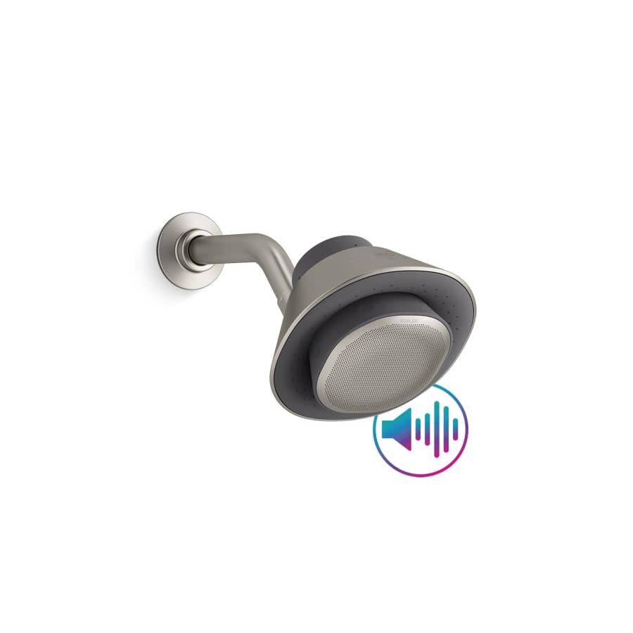 Moxie 1.75 GPM Single Function Shower Head with Bluetooth Technology - q8wglltwdackiwjnabch@2x.jpg