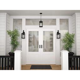 Park Court 1-Light Textured Black Traditional Outdoor Pendant Light with Clear Seeded Glass - q9zeftmokhdor32wknm1@2x.jpg