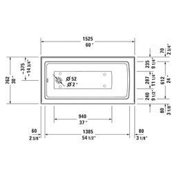 Architec Alcove Tub, 60 x 30 x 20-1/2 in, Left Hand Drain, White - qbchkhizhb6hdvqiopws@2x.jpg
