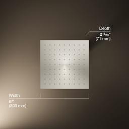 Contemporary Square 8" Single Function 2.5 GPM Rainhead with MasterClean Sprayface and Katalyst Air-Induction Technology - qbyrr0qdlcs1rbuejuxk@2x.jpg