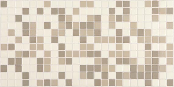 Unglazed Mosaics Totally Neutral Straight Joint 1X1 Matte